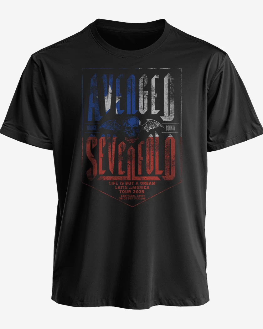 Polera A7X tour chile 2025