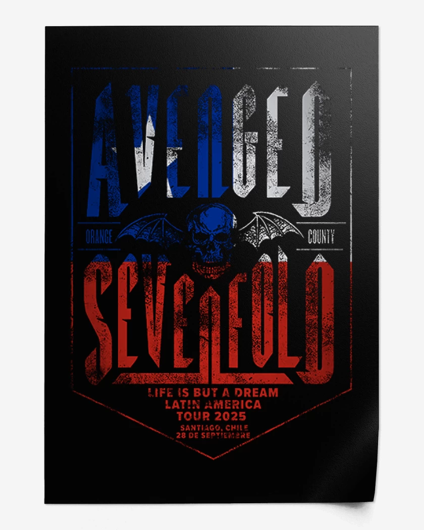 Print A7X tour chile 2025