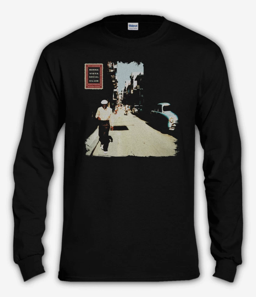 Polera manga larga Negro de Buena vista social club