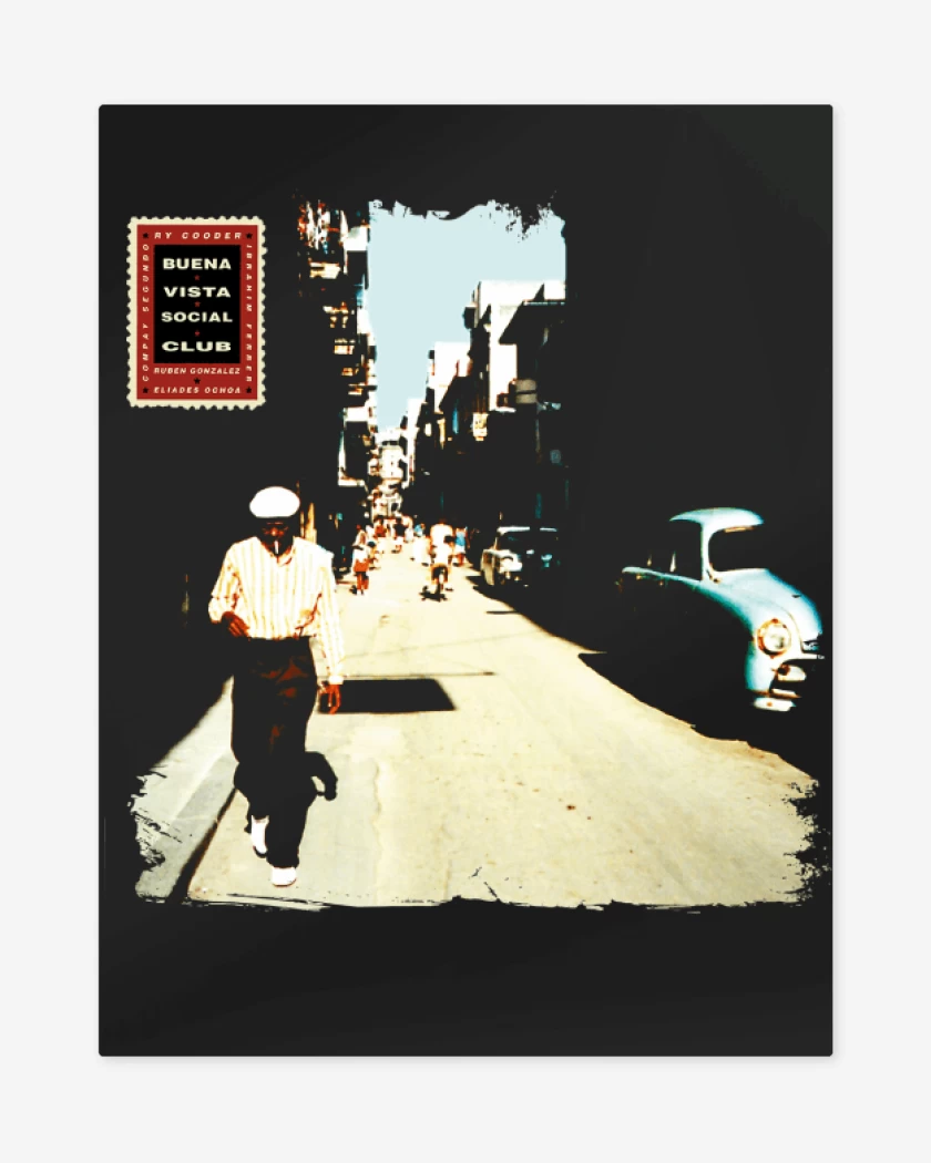Print metalico Negro de Buena vista social club