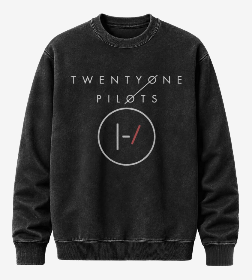 Poleron Polo Acid Wash Negro de Twenty one