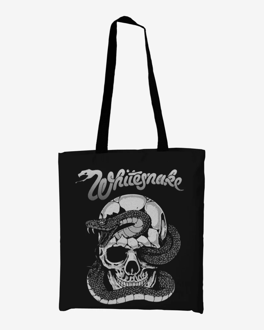 Totebag Whitesnake skull