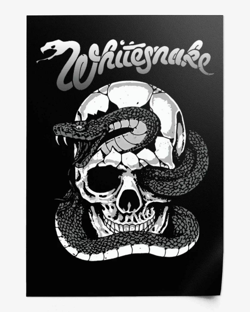 Print Whitesnake skull