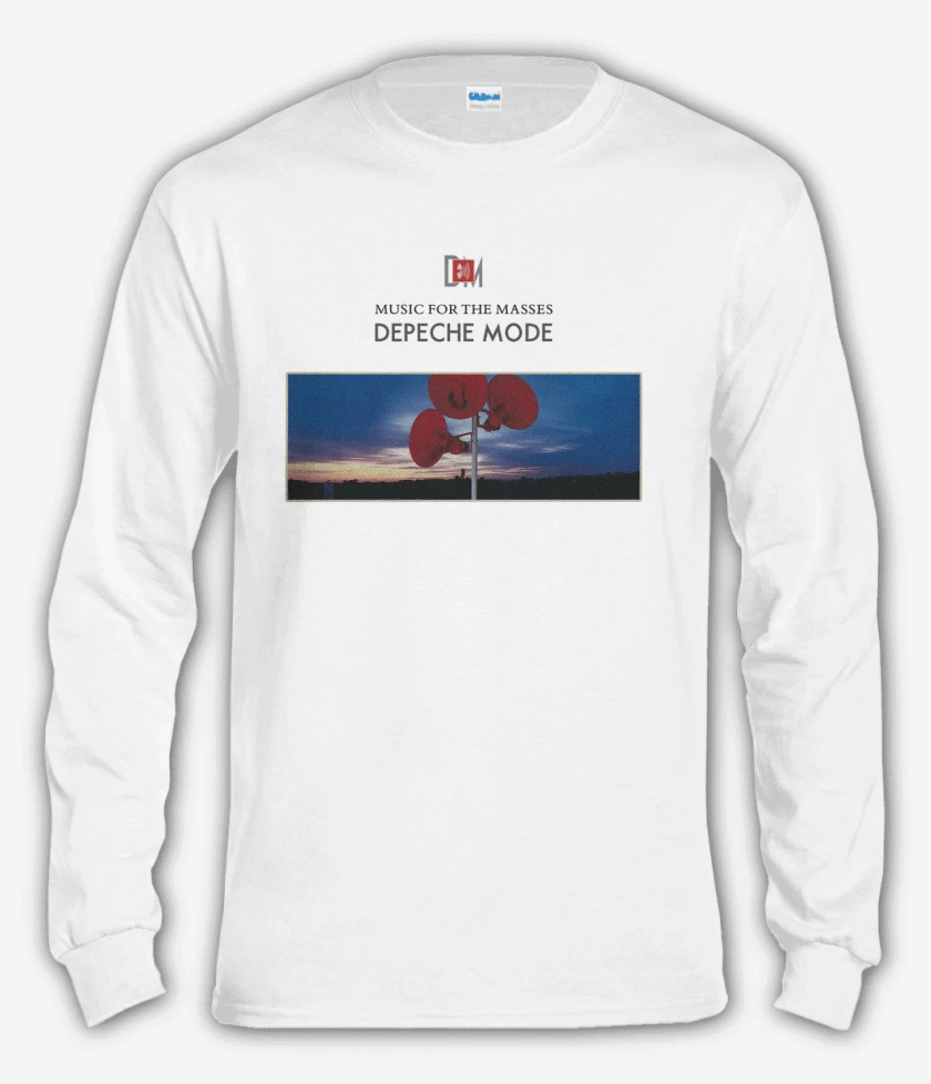 Polera manga larga Blanco de Music for the masses