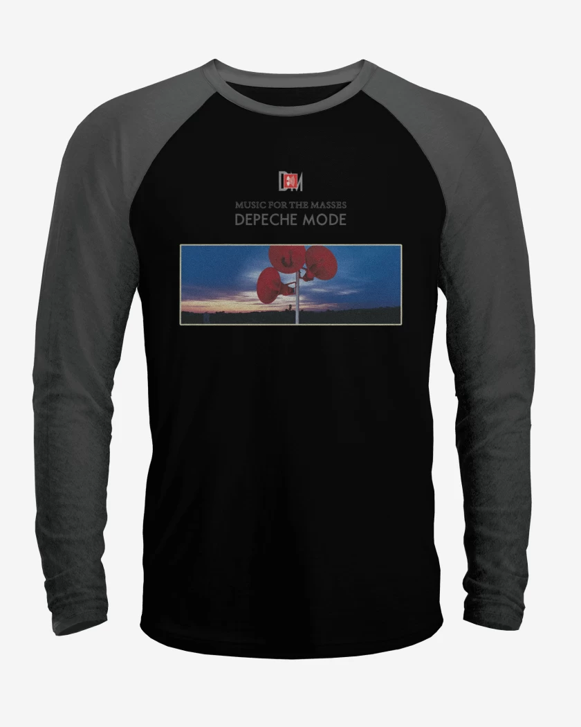 Polera Raglan Negro / Negro Heather de Music for the masses