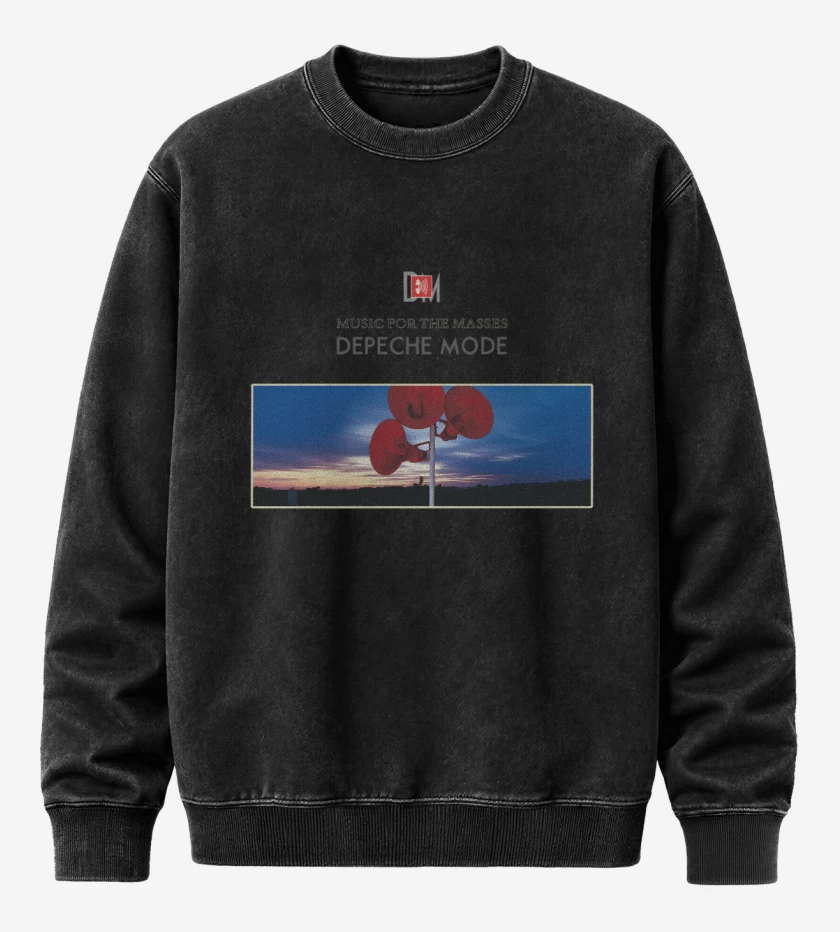 Poleron Polo Acid Wash Negro de Music for the masses
