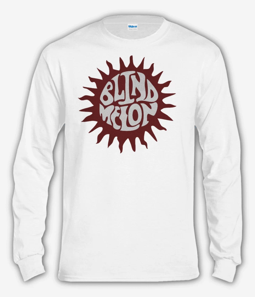 Polera manga larga Blanco de Blind Melon logo