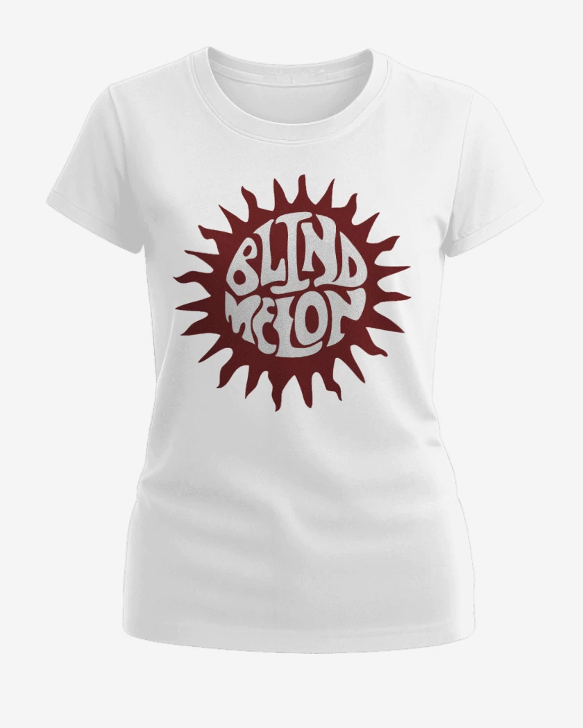 Polera de Mujer Blanco de Blind Melon logo
