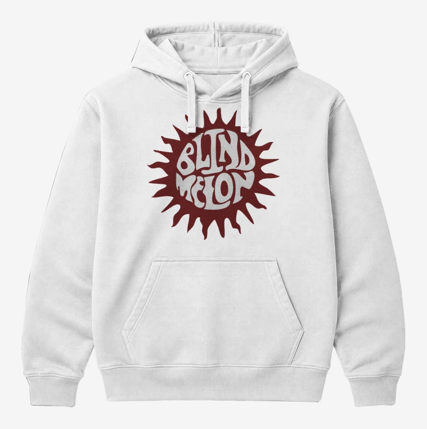Polerón Canguro Blanco de Blind Melon logo