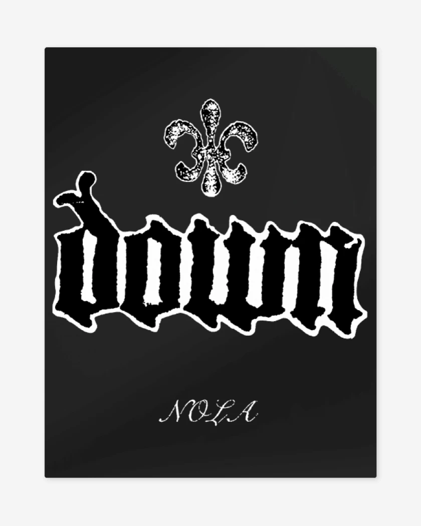 Print metalico Negro de Down NOLA