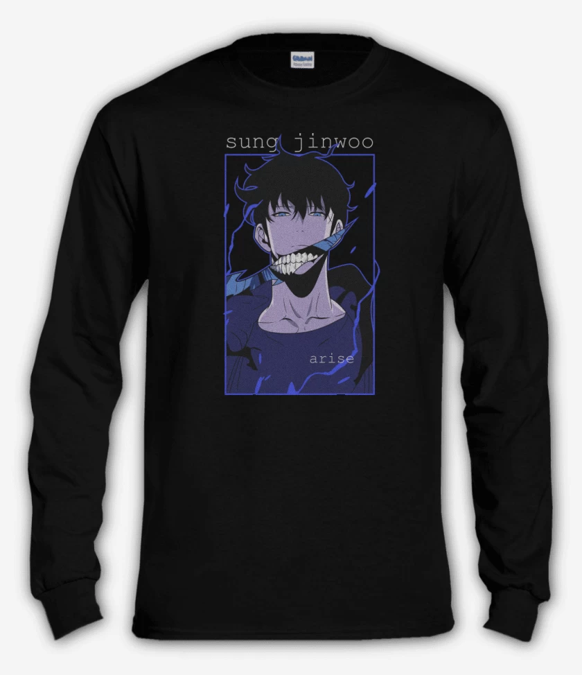 Polera manga larga Solo Leveling Sung Jinwoo