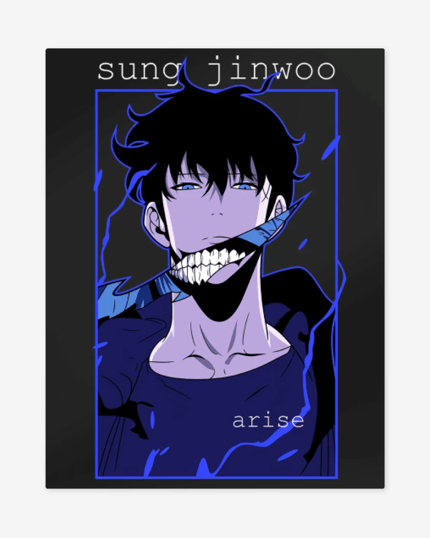 Print metalico Solo Leveling Sung Jinwoo