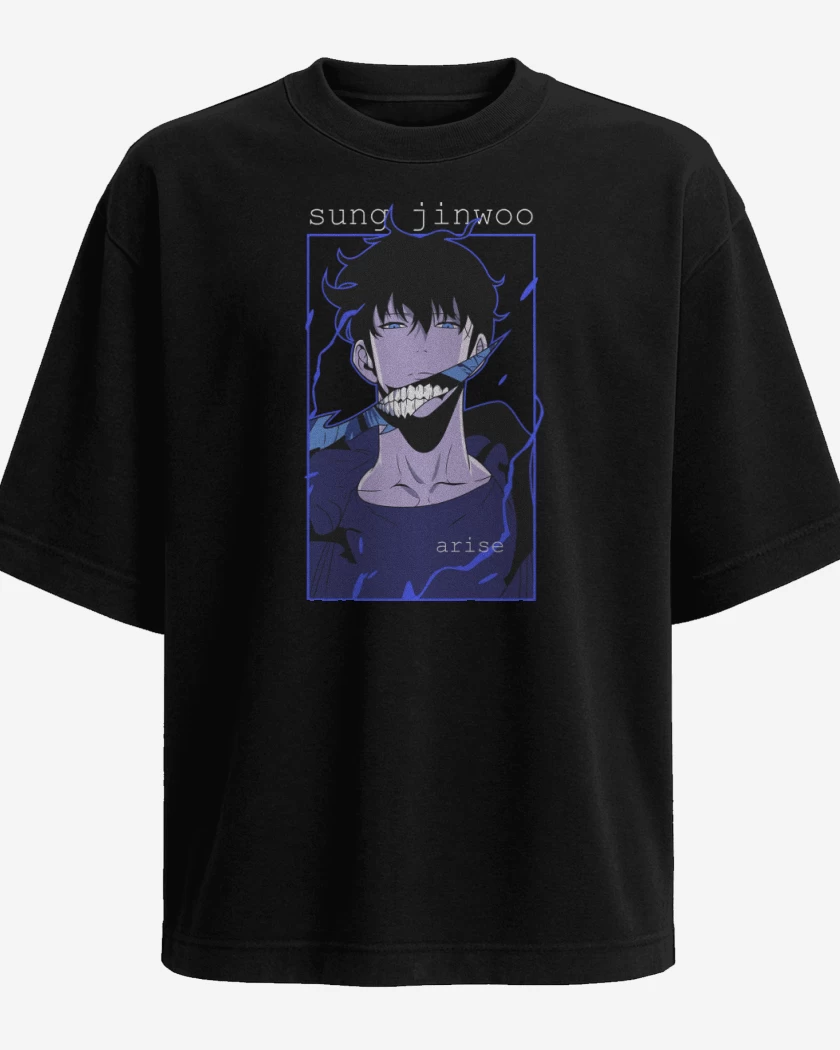 Polera Oversize Solo Leveling Sung Jinwoo