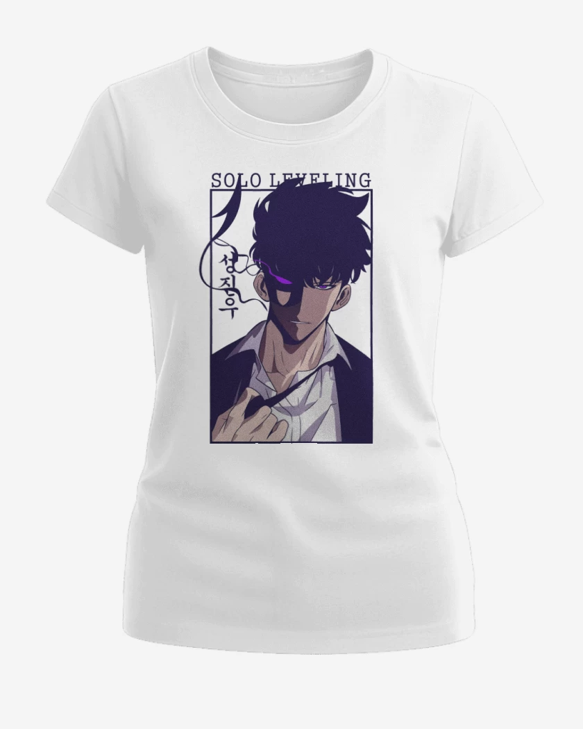 Polera de Mujer Blanco de Solo Leveling Sung