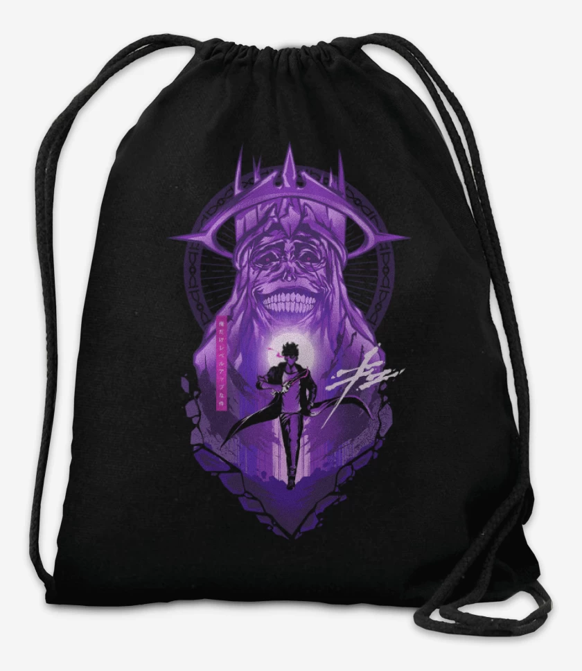 Mochila Negro de Solo Leveling Monarca