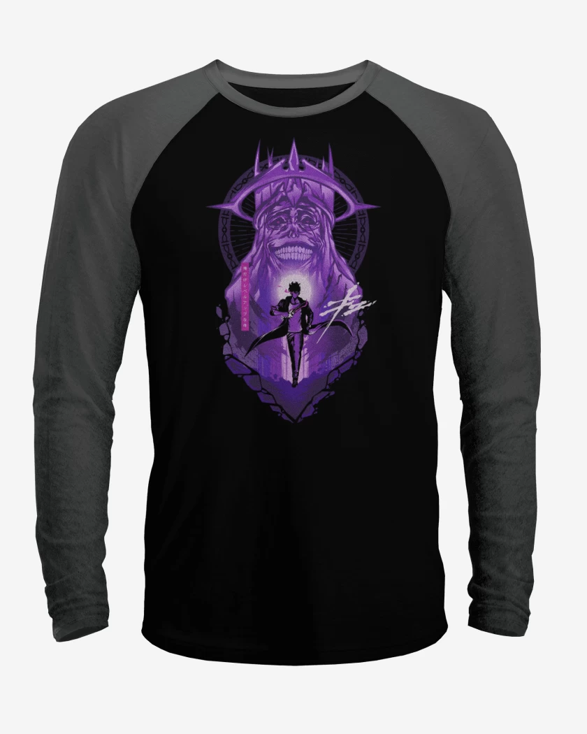 Polera Raglan Solo Leveling Monarca