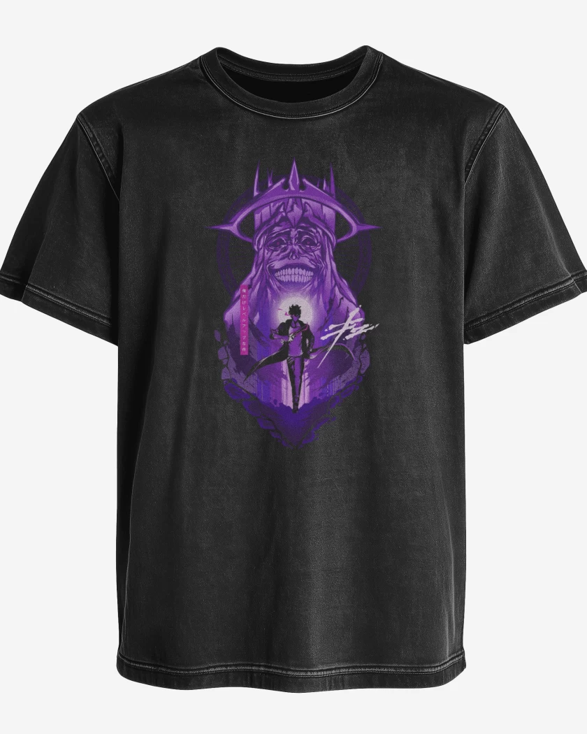 Polera desgastada Solo Leveling Monarca