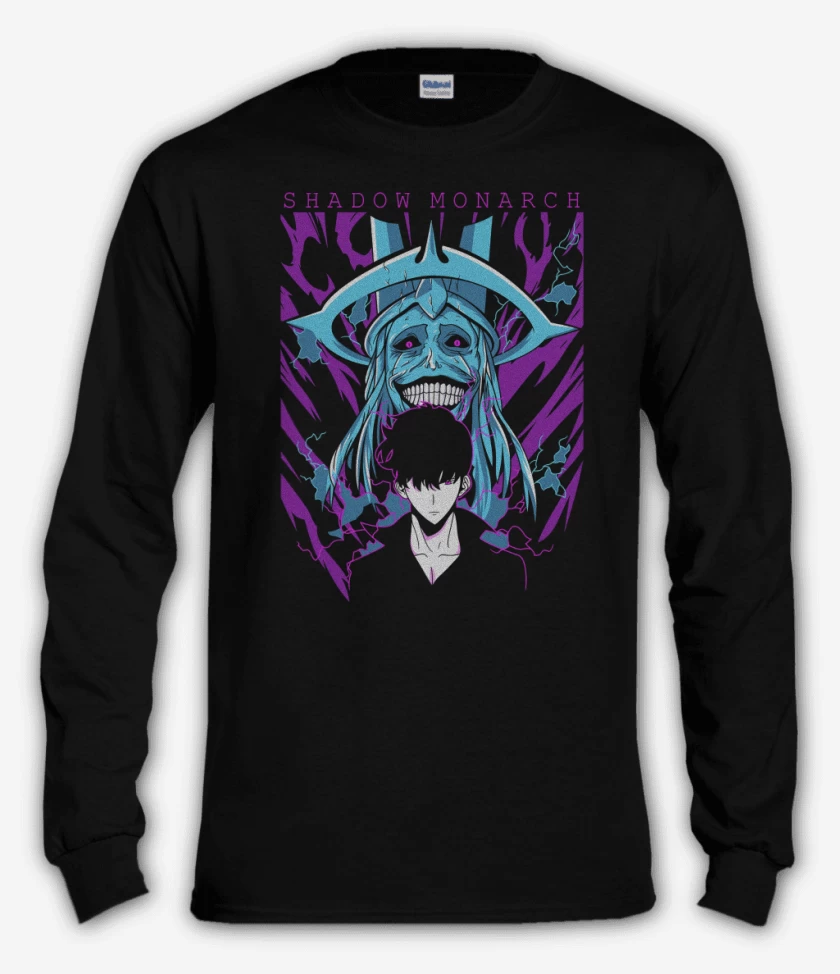 Polera manga larga Negro de Solo Leveling Shadow