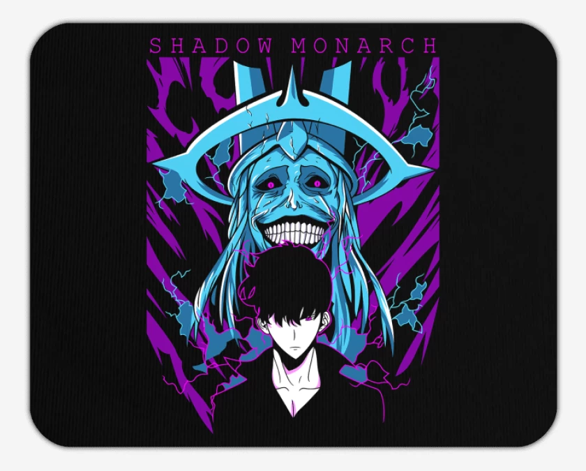 Mousepad Negro de Solo Leveling Shadow