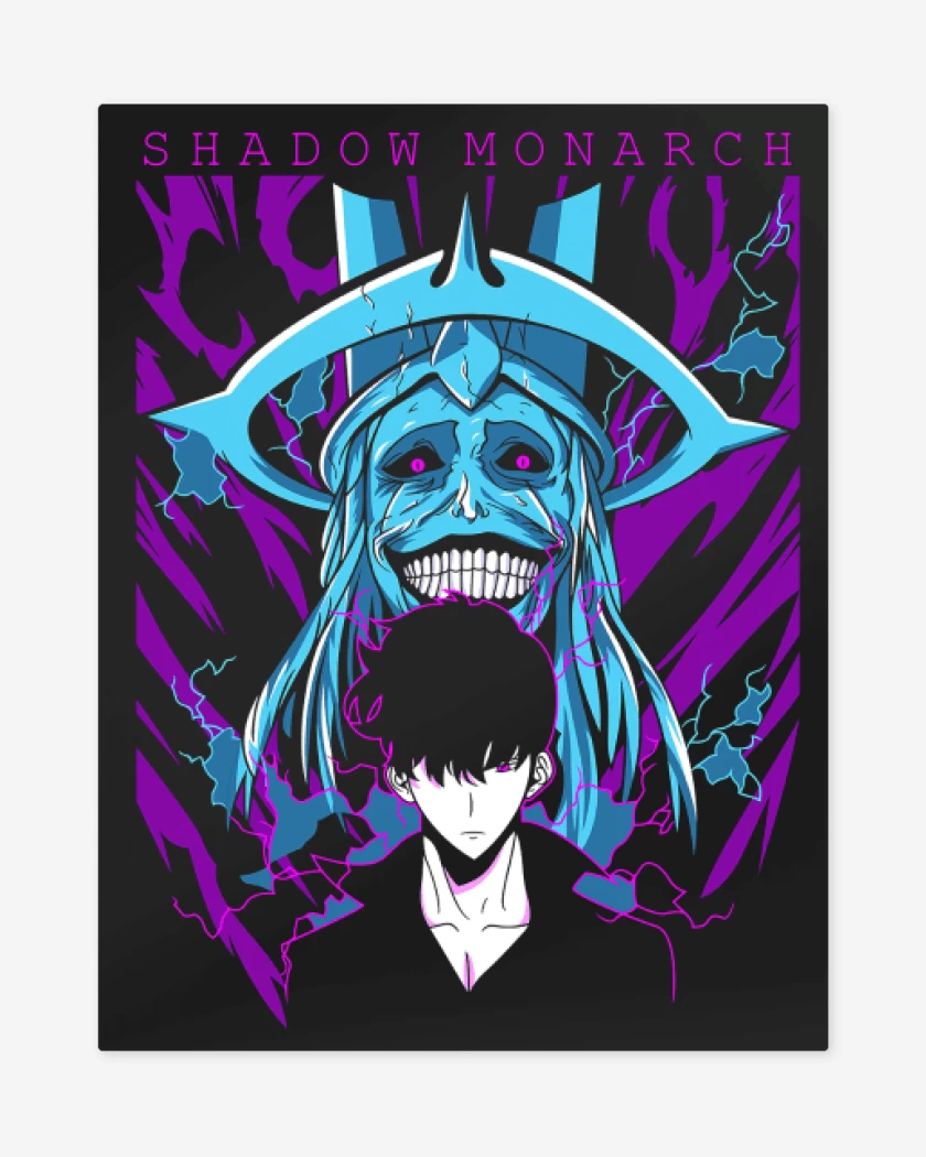 Print metalico Negro de Solo Leveling Shadow