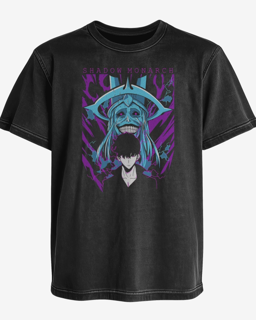 Polera desgastada Solo Leveling Shadow