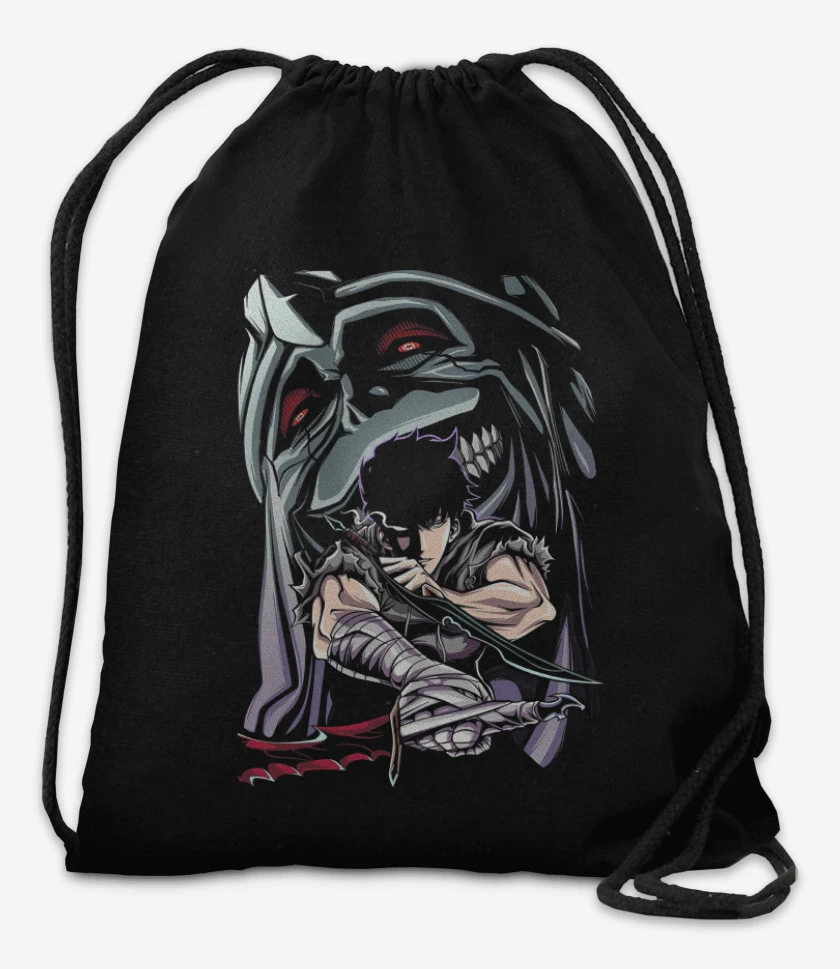 Mochila Negro de Solo Leveling Shadow Monarch