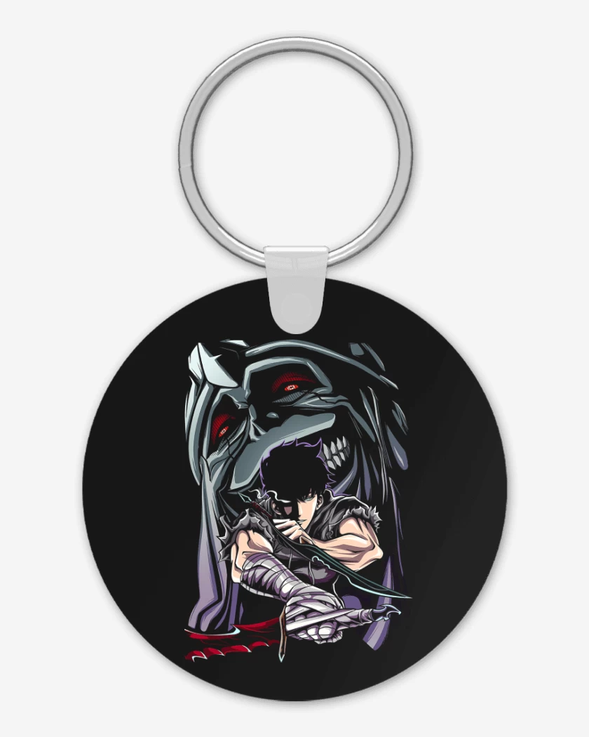 Llavero Negro de Solo Leveling Shadow Monarch