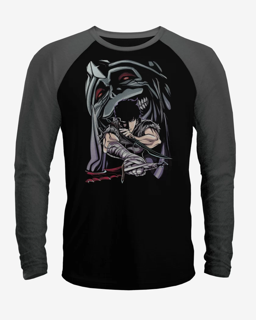 Polera Raglan Solo Leveling Shadow Monarch