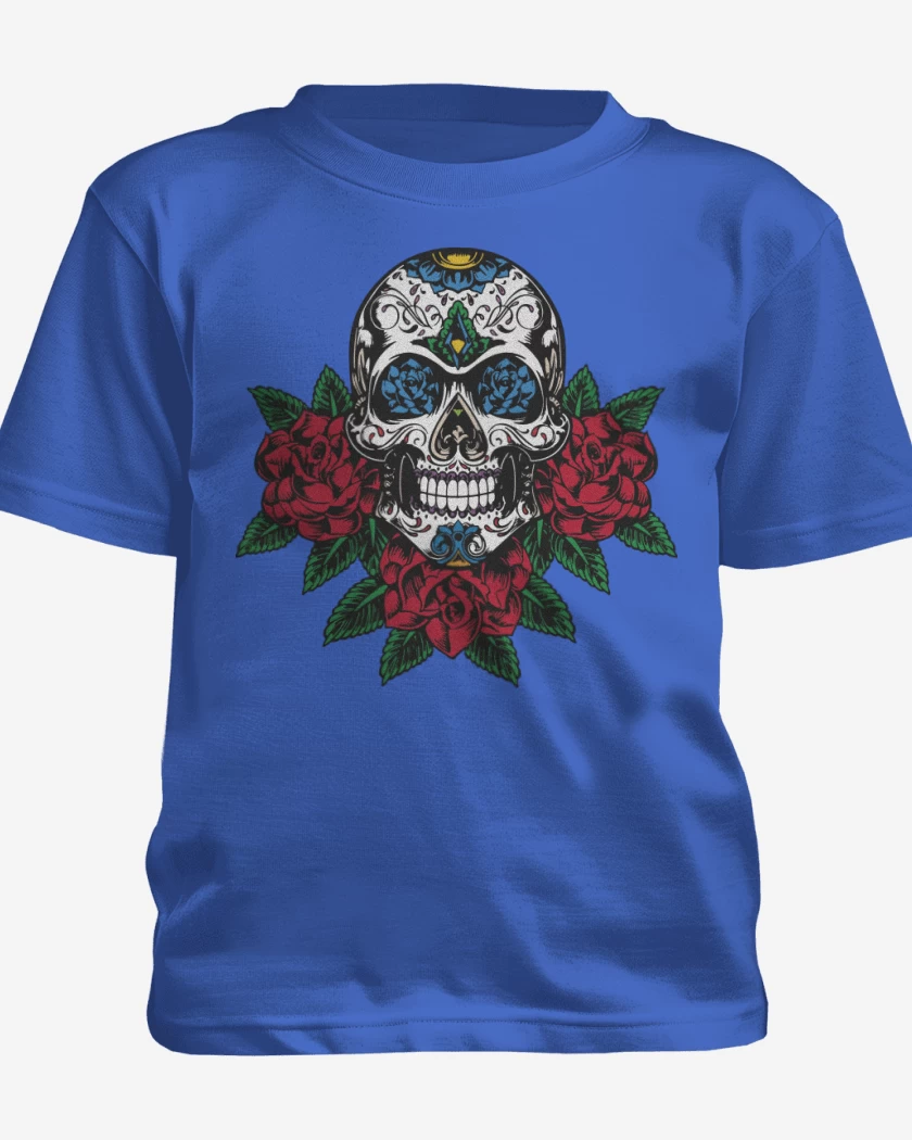 Polera de niño Azul Rey de Calaca 2 Color