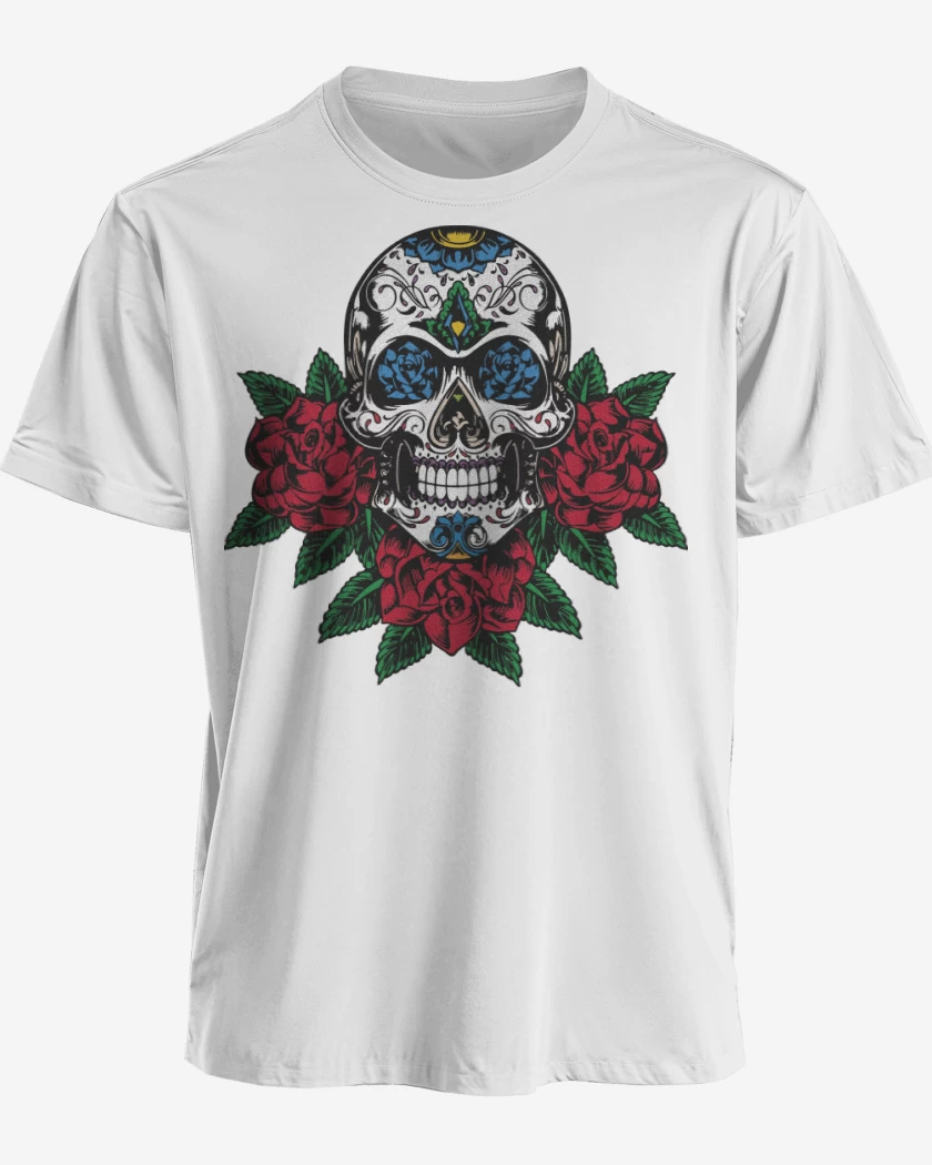 Polera premium Blanco de Calaca 2 Color