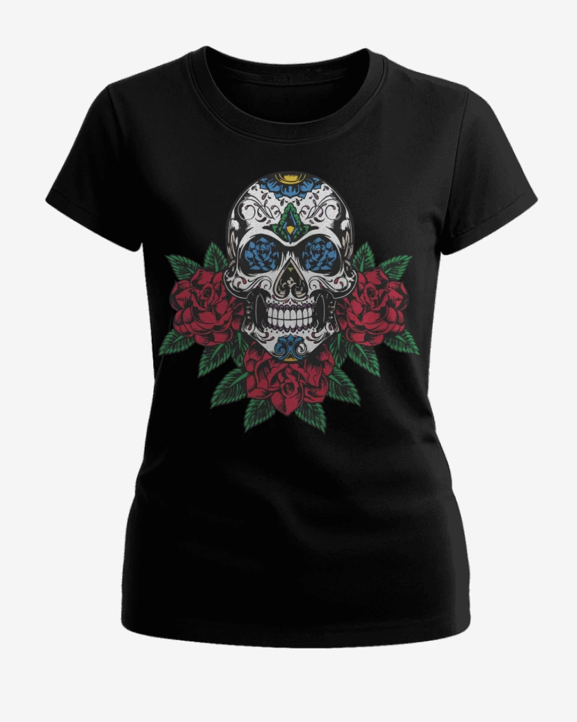Polera de Mujer Negro de Calaca 2 Color