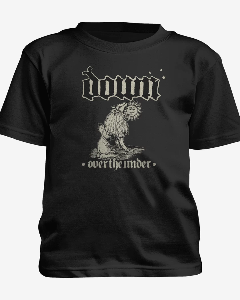 Polera de niño Negro de Down Over the under