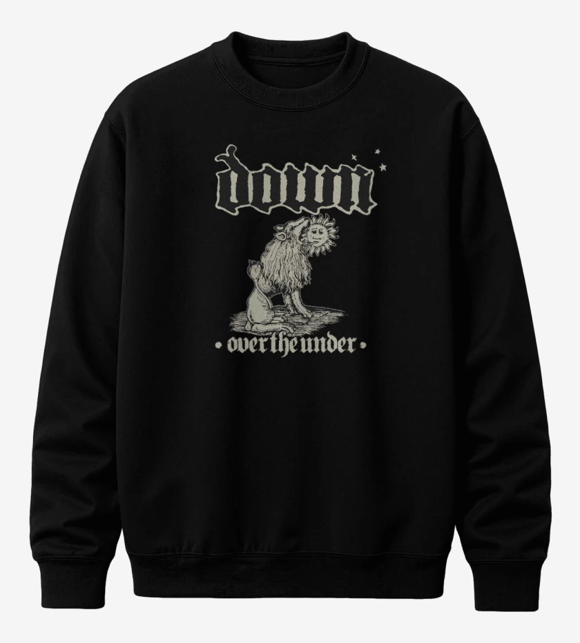 Poleron polo Negro de Down Over the under