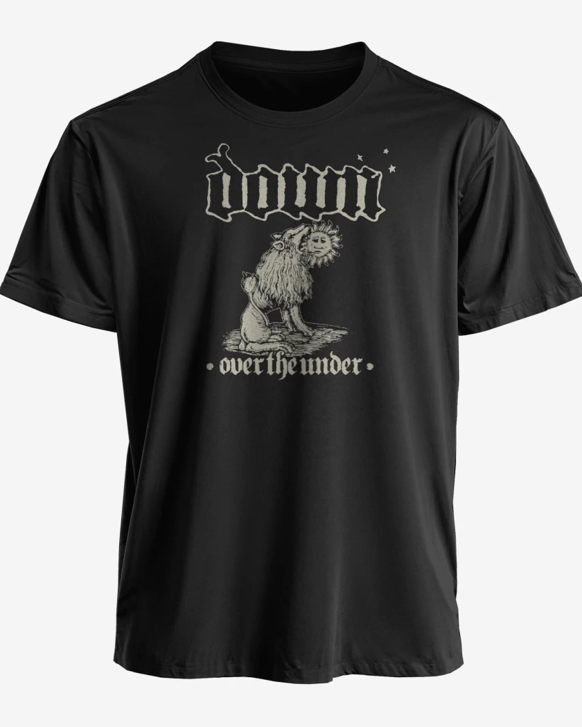 Polera premium Negro de Down Over the under