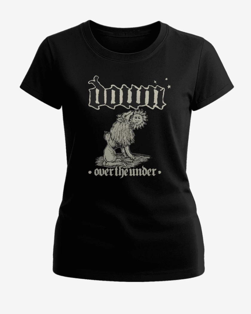 Polera de Mujer Negro de Down Over the under