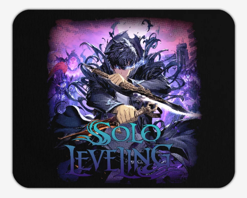 Mousepad Negro de Leveling