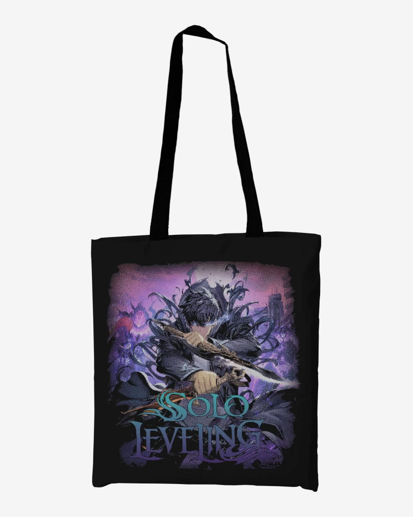 Totebag Negro de Leveling