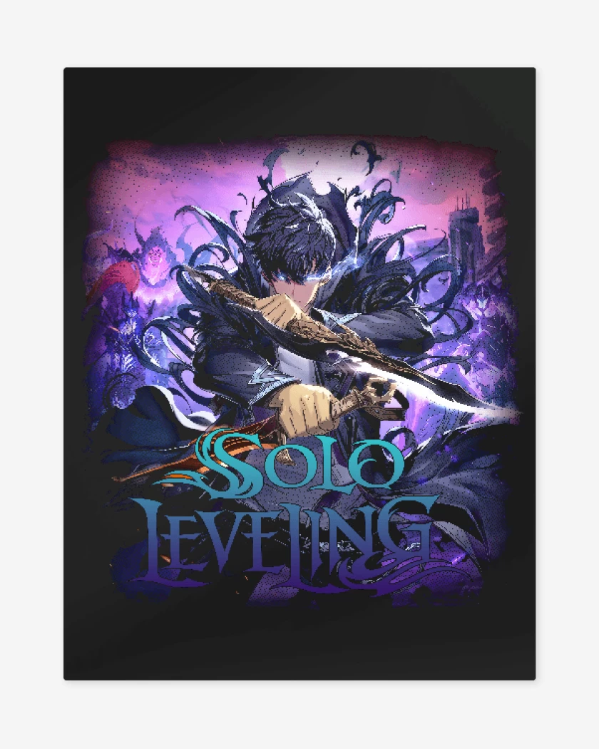 Print metalico Negro de Leveling