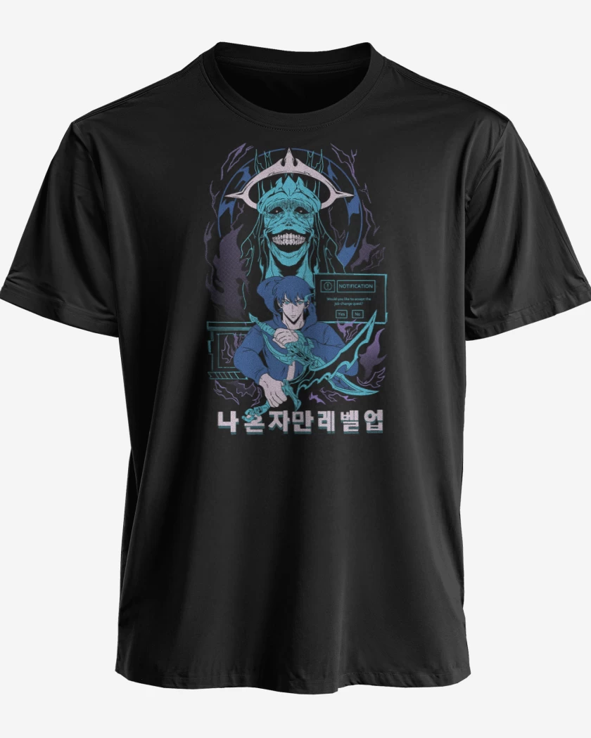 Polera premium Solo Leveling Sung Cazador