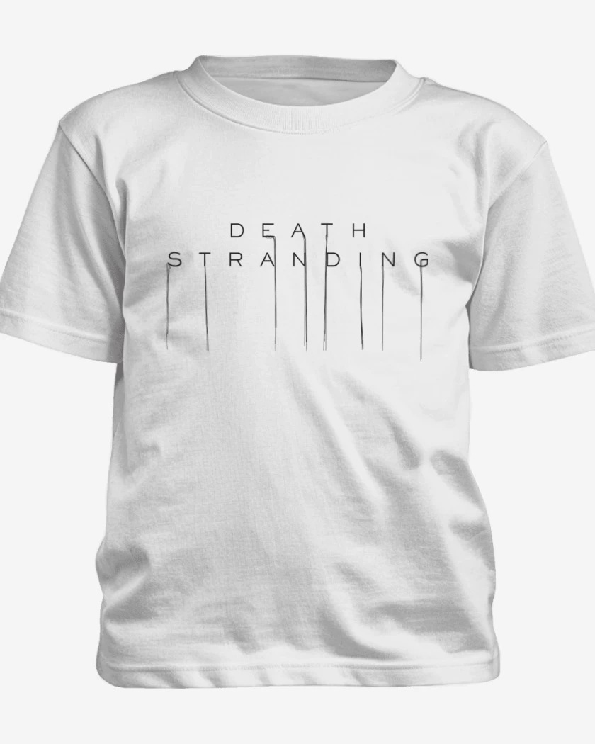 Polera de niño Blanco de Death Stranding Logo