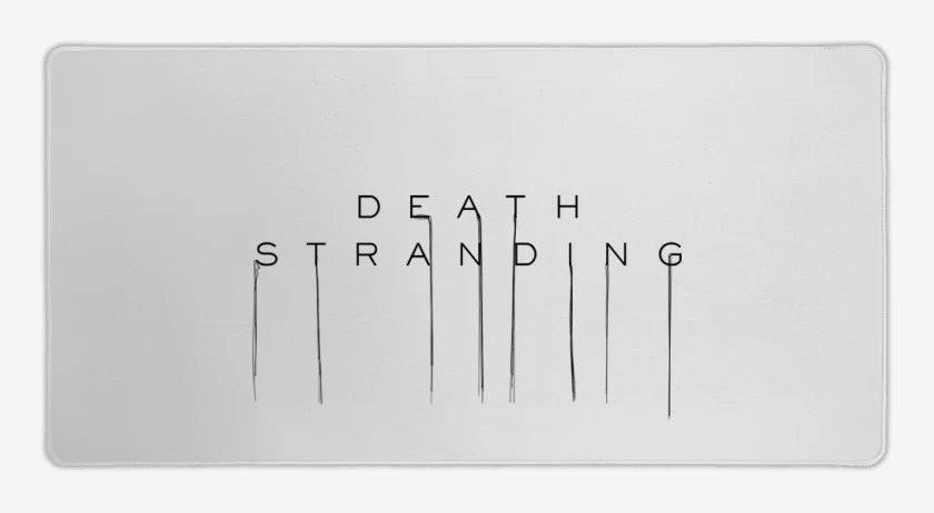 Mouse pad Gamer Blanco de Death Stranding Logo