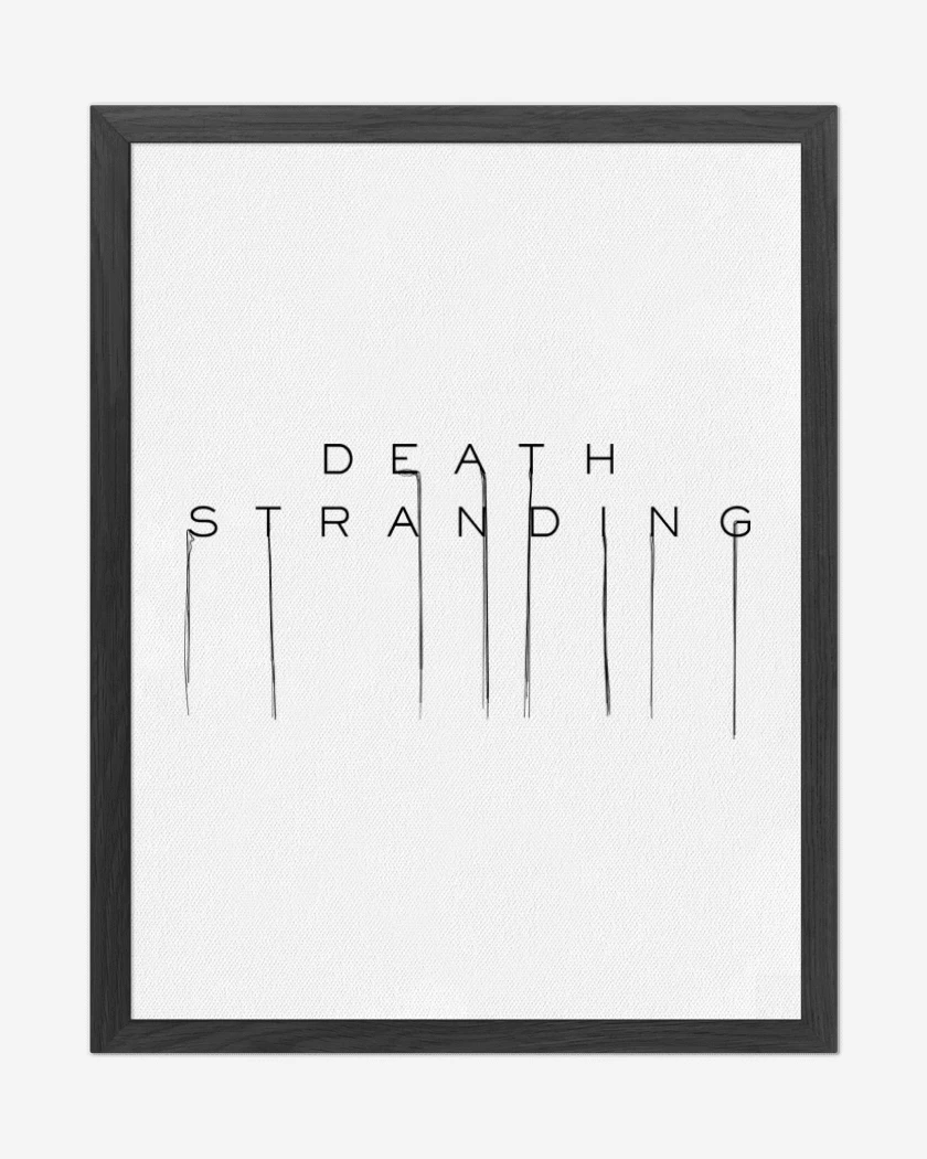 Cuadro decorativo Blanco de Death Stranding Logo