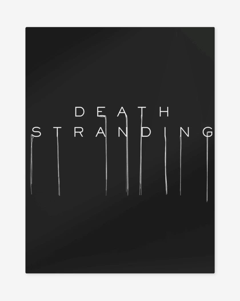 Print metalico Negro de Death Stranding v2