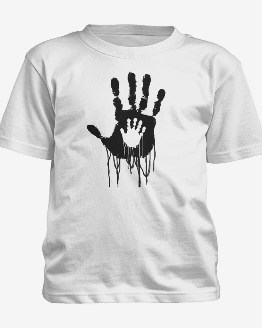 Polera de niño Blanco de Death Stranding Hands