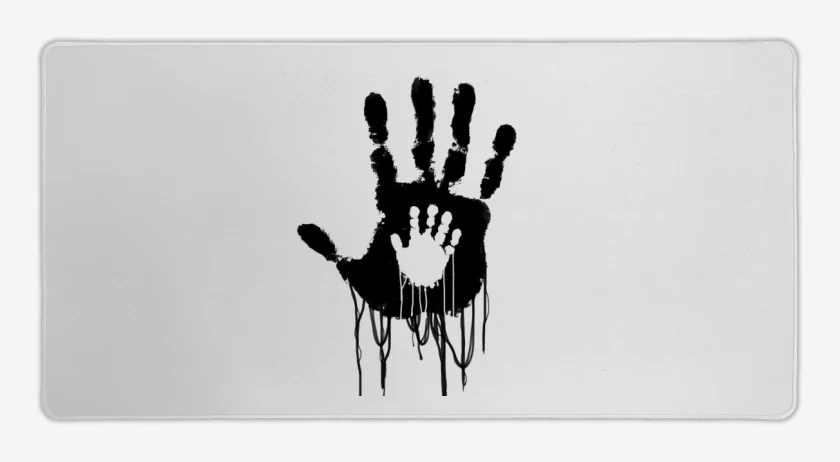 Mouse pad Gamer Blanco de Death Stranding Hands