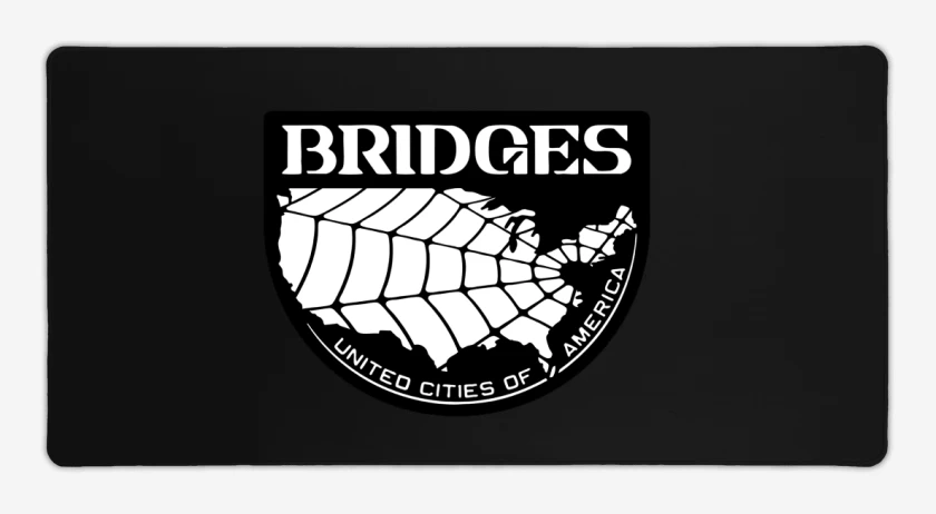 Mouse pad Gamer Negro de DS Bridges