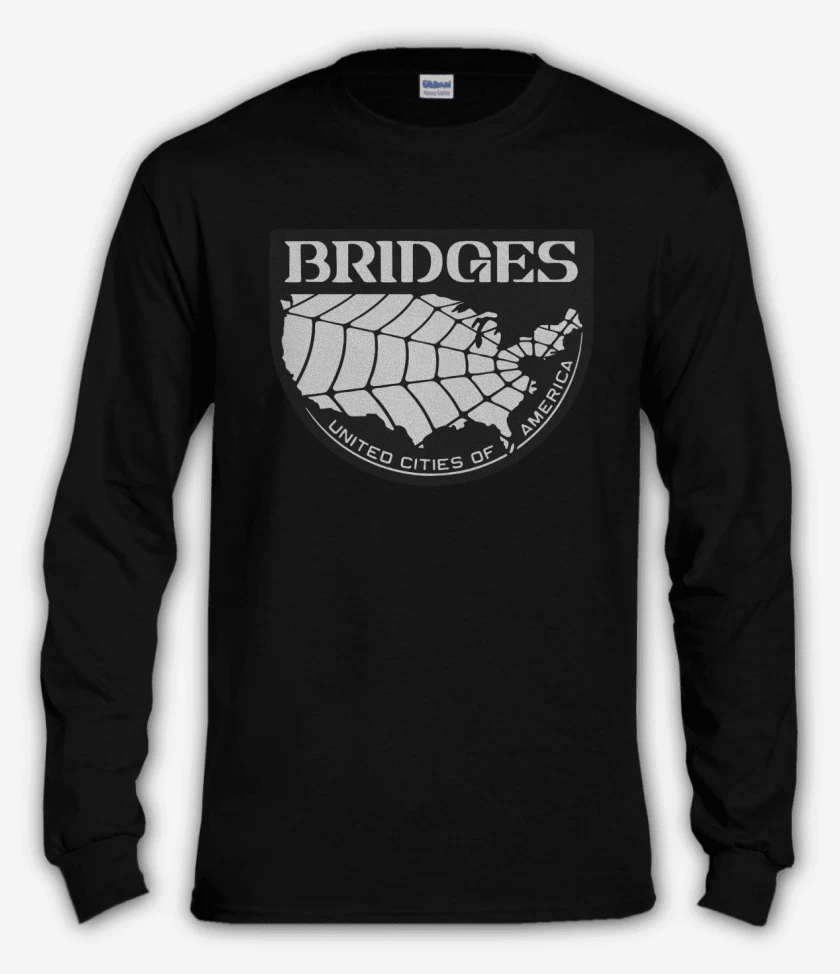 Polera manga larga Negro de DS Bridges