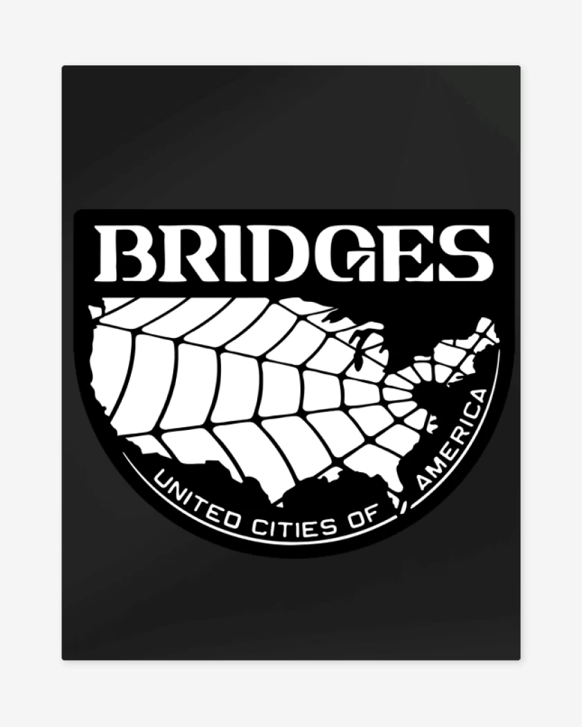 Print metalico Negro de DS Bridges