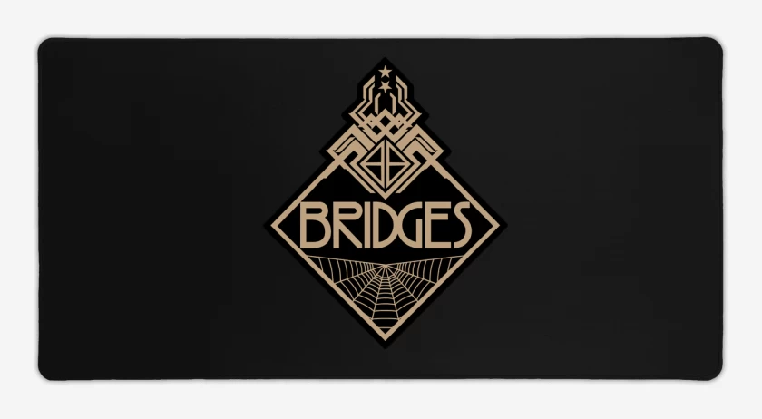 Mouse pad Gamer Negro de DS Bridges II