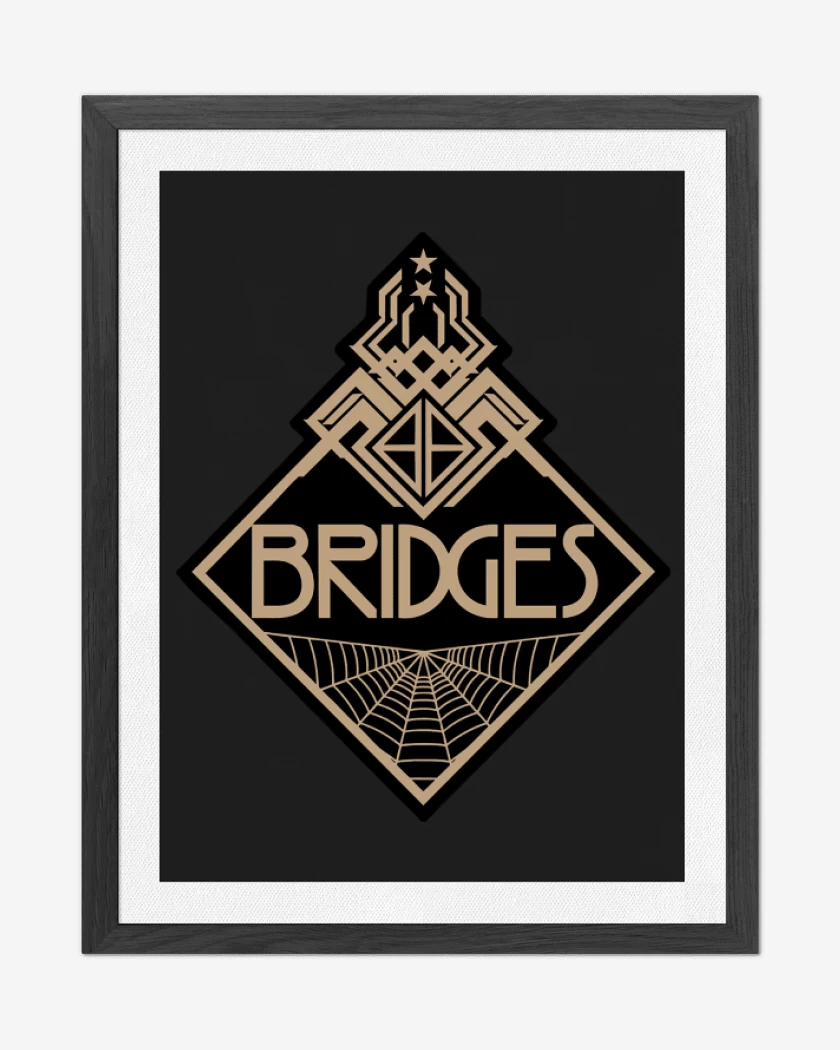 Cuadro decorativo Negro de DS Bridges II
